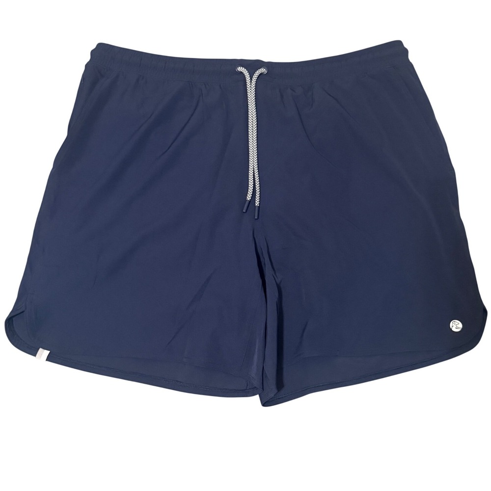 Rhoback Mens XXL Navy Blue Performance Athletic Shorts 6 Inch Inseam Lined XXL